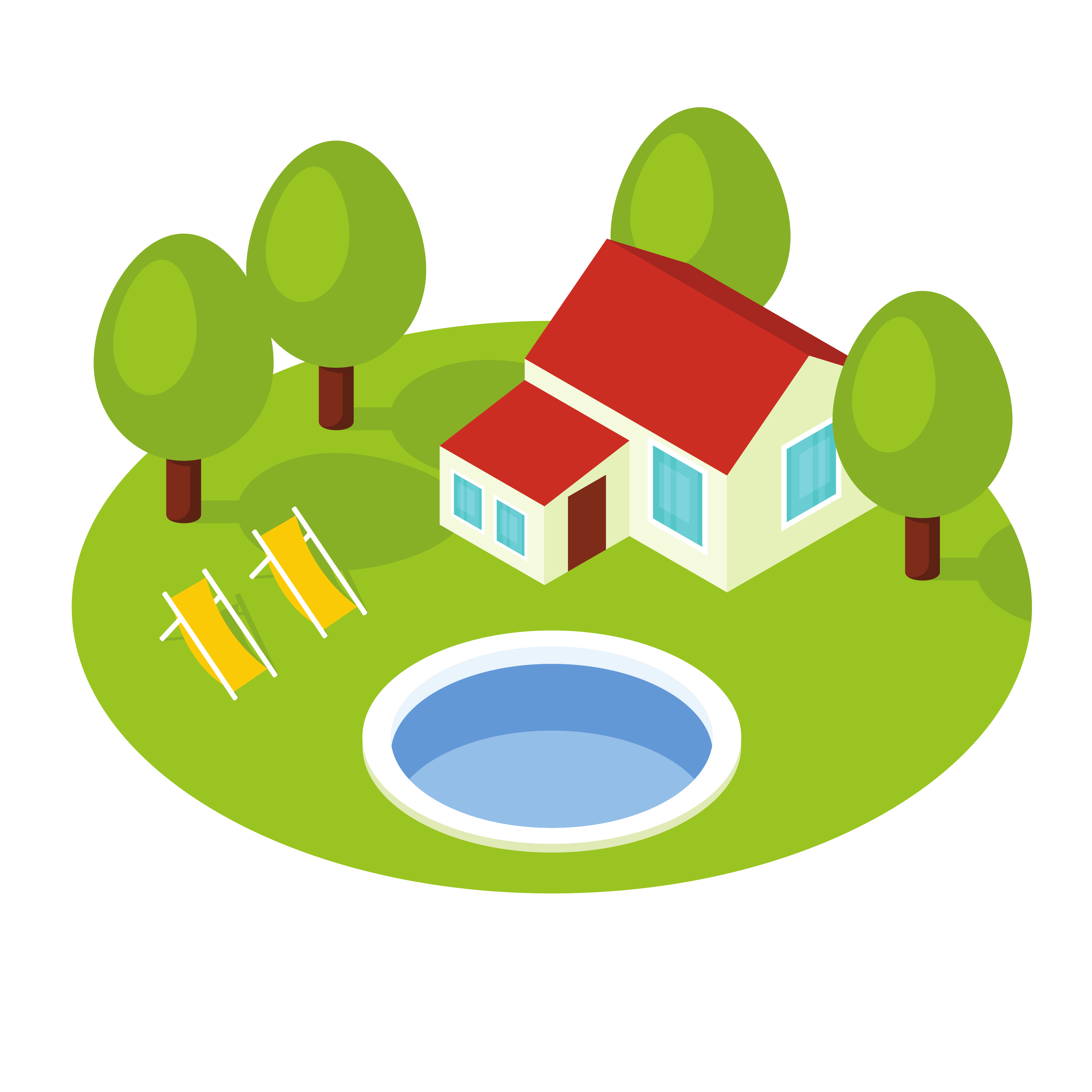 Small home illustration accent